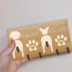 Custom Dog Leash Holder with Name & Design
