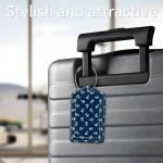 Cute PU Leather Luggage Tags - 2 Pack