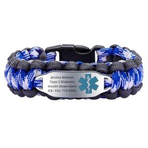 MAXZOOL Medical Alert Paracord Bracelet for Pets