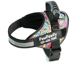 Custom No-Pull Dog Harness with Name & Phone Number
