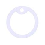 White Silicone Rubber Dog Tag Silencers - 2 Pack