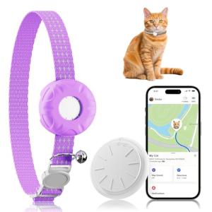 GPS Cat Tracker with Bell and Safety Buckle