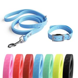 Waterproof Adjustable Dog Collar and Leash Set