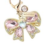 Pink 3D Bow Lobster Clasp Charm with Bag