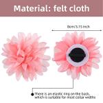 20 Pcs Colorful Dog Collar Flower Bow Charms