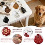 Belmeri Paw-Shaped Pet Hair Keychains – 4 Pack