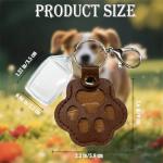 Belmeri Paw-Shaped Pet Hair Keychains – 4 Pack