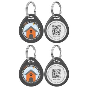 Personalized QR Code Dog ID Tags - 2 Pack