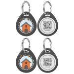 Personalized QR Code Dog ID Tags - 2 Pack