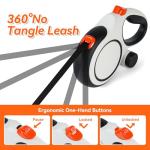 Heavy Duty Retractable Dog Leash with Poop Bag
