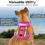 BARKBAY Tactical Dog Harness with Personalized Tags