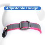 Personalized Reflective Dog Collar - Pink