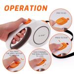 Tangle-Free Retractable Dog Leash for Large Dogs