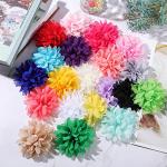 20 Pcs Colorful Dog Collar Flower Bow Charms