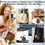 Belmeri Paw-Shaped Pet Hair Keychains – 4 Pack