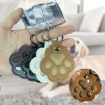 Belmeri Paw-Shaped Pet Hair Keychains – 4 Pack