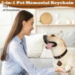 Belmeri Paw-Shaped Pet Hair Keychains – 4 Pack