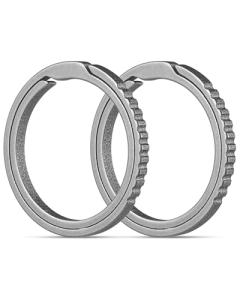Titanium Keychain Rings for Dog Tags - 2 Pack