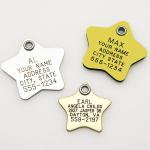 LuckyPet Small Pink Star Pet ID Tag