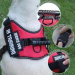 Personalized Reflective Service Dog Vest with Patches