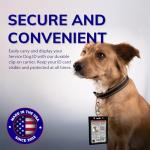 Customizable Service Dog ID Card with Photo