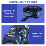 BUMBIN No Pull Dog Harness with Leash - Blue Camo
