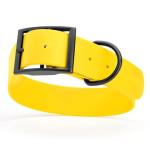 Waterproof Biothane Dog Collar - Easy Care, Lemon Yellow