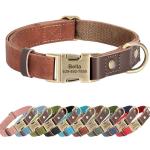 Personalized Soft PU Leather Dog Collar, Medium