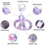 Flower Soft Mesh Dog Harness and Leash Set