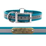 Reflective Waterproof Dog Collar with Custom Nameplate