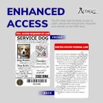 Customizable Service Dog ID Card with Photo