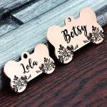 Personalized Stainless Steel Pet ID Tag with Engraving
