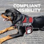 Service Dog ID Card Pouch with Zippered Pocket