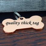 Personalized Stainless Steel Pet ID Tag with Engraving