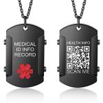 Theluckytag Stainless Steel Medical Alert Necklace