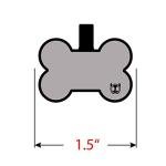 Personalized Soundless Silicone Dog Tag - Pink