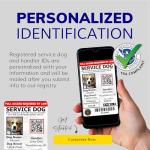 Customizable Service Dog ID Card with Photo