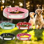 Personalized Rhinestone Dog Collar and Leash Set