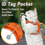 Escape-Proof Cat Harness and Leash Set with ID Pocket