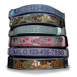 Personalized Reflective Padded Dog Collar - Pink Camo