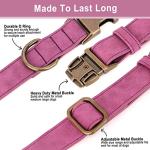 Personalized Soft PU Leather Dog Collar, Small Dogs