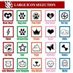 Reflective Personalized Dog Collar with Bells, Red