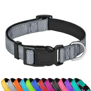Reflective Adjustable Dog Collar for Medium Dogs