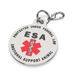 Double-Sided ESA Tag for Small Breeds - Red