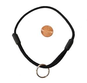Thin Mountain Rope Dog ID Collar - Lava Butte Black