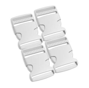 Plastic Side Release Buckles for Straps - 4 Pack