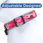 Personalized Reflective Padded Dog Collar - Pink Camo