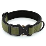 Reflective Adjustable Tactical Dog Collar in Ranger Green