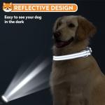 Reflective Adjustable Dog Collar for Medium Dogs