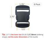 Dual Adjustable Plastic Buckles for Pet Collars